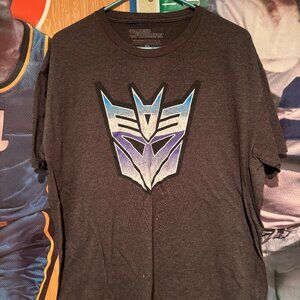 Vintage-Like Transformers Decepticon Logo T-Shirt XL Megatron Graphic Tee Hasbro